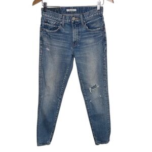 Moussy Distressed Light Skinny Jeans Women Size 26 BLEMISH